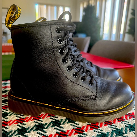 Kids Dr Martens Boots, barely used. See soles. No issues - Picture 1 of 6